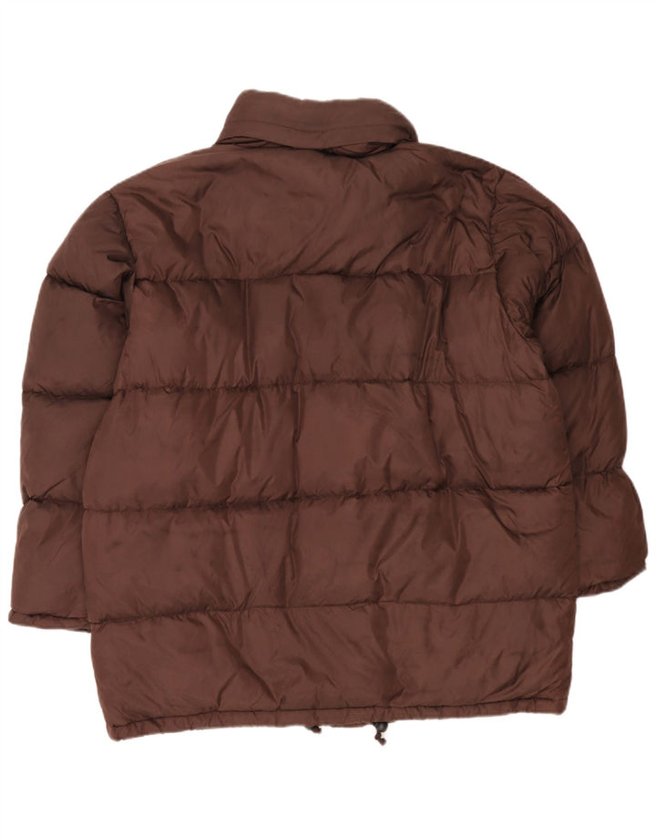 Champion Herre Hættetrøje Loose Fit Polstret Jakke UK 38 Medium Brun