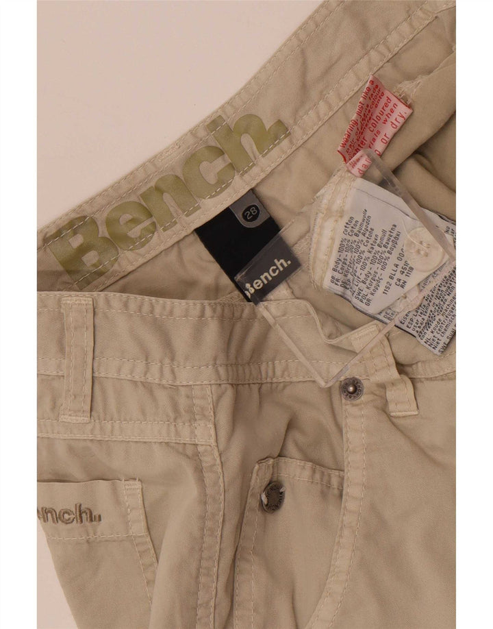 Bænk Chino Shorts til mænd W28 Små beige bomuld