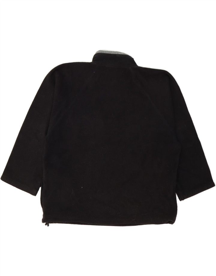 ST. BERNARD Mens Zip Neck Fleece Jumper XL Black Polyester Vintage St. Bernard and Second-Hand St. Bernard from Messina Hembry 