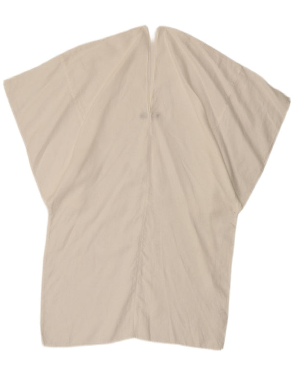 Stefanel Womens Batwing Blouse Top UK 14 Large White Linen