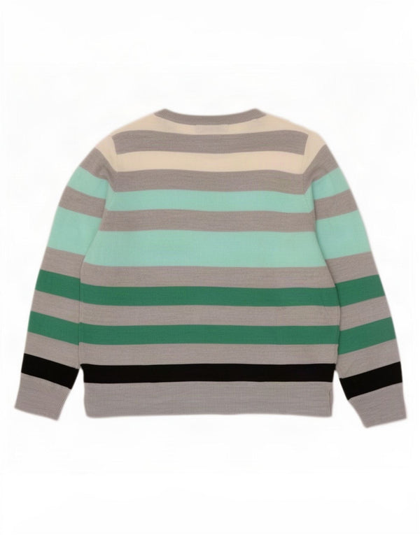 Marks & Spencer Dame Boat Neck Jumper Sweater UK 16 Stor Flerfarvet