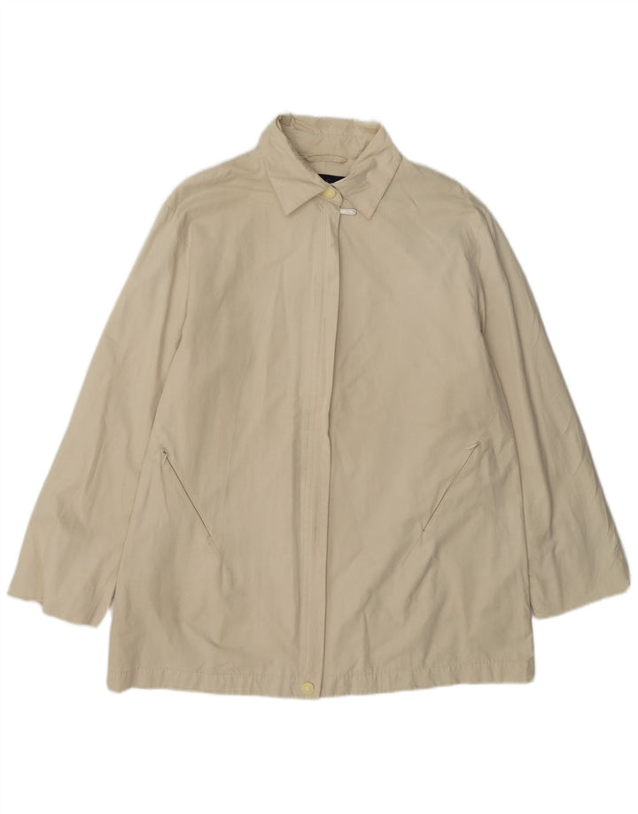 Luisa Spagnoli Dame Bomber Jacket UK 14 Medium Beige Bomuld