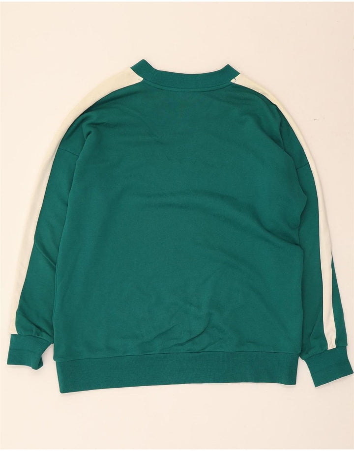 Puma Sweatshirt til mænd, lille grøn Colourblock Bomuld