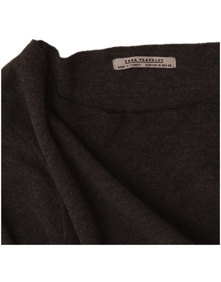 Zara Dame Trafaluc Oversized Top Langærmet UK 14 Medium Grå