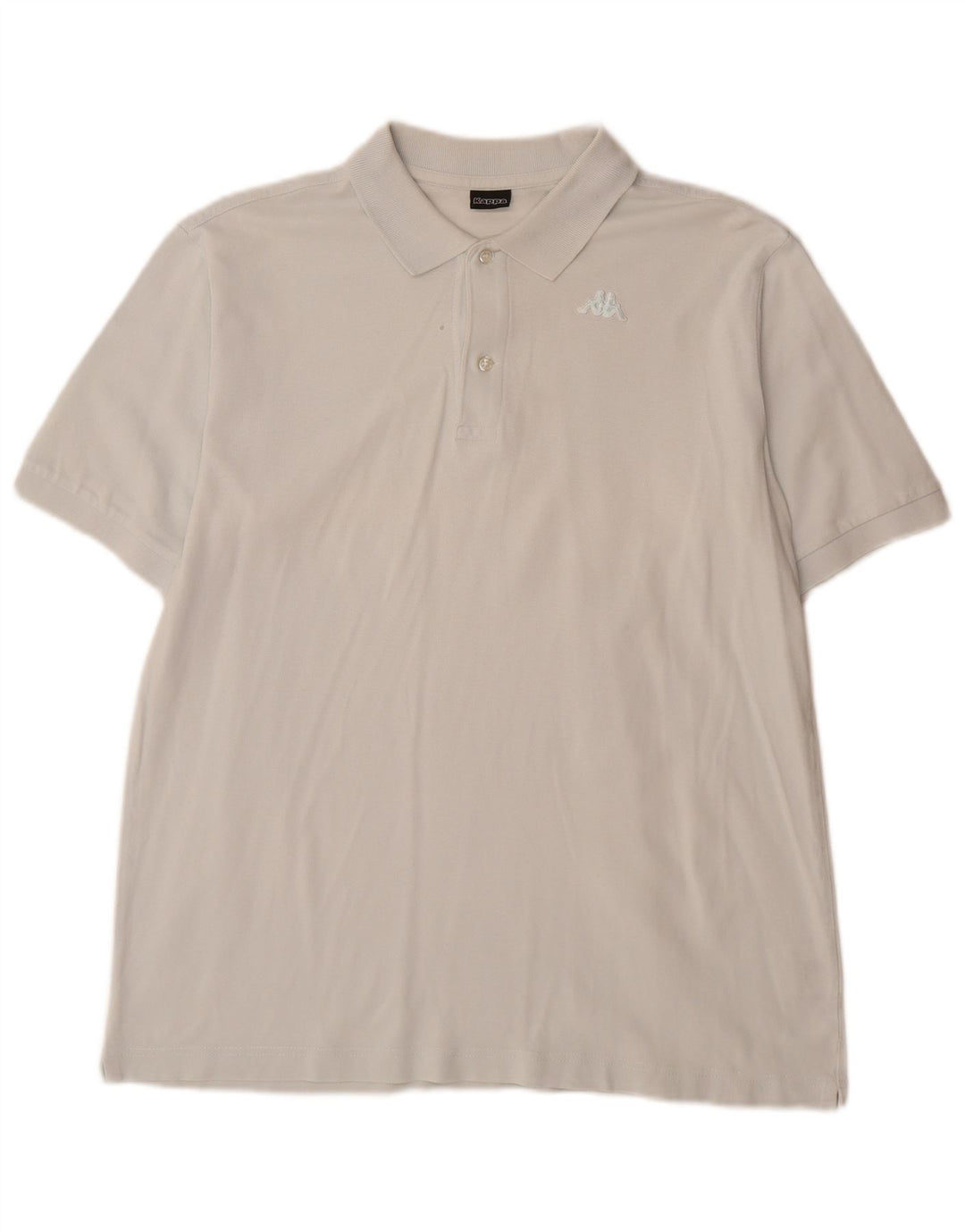 Kappa herre poloshirt Medium hvid bomuld