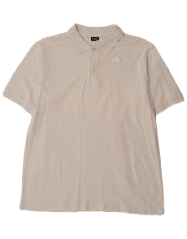 Kappa herre poloshirt Medium hvid bomuld