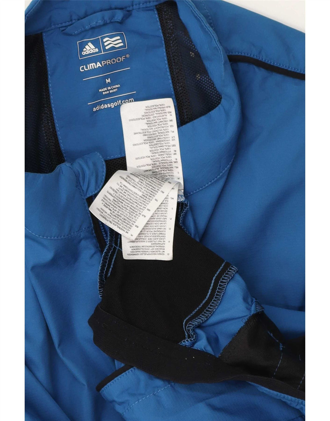 Adidas Herre Clima Proof Tracksuit Top Jakke Medium Blue Colourblock