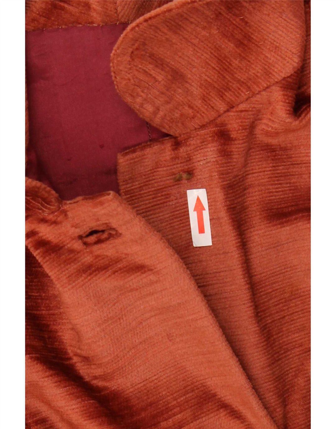 Vintage fløjlsoverfrakke til kvinder UK 10 Small Brown