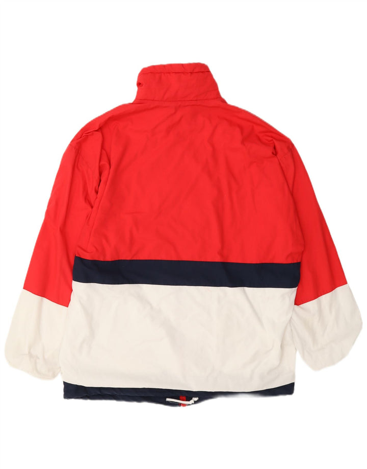 Vintage træningsdragt til mænd Top jakke XL Rød Colourblock