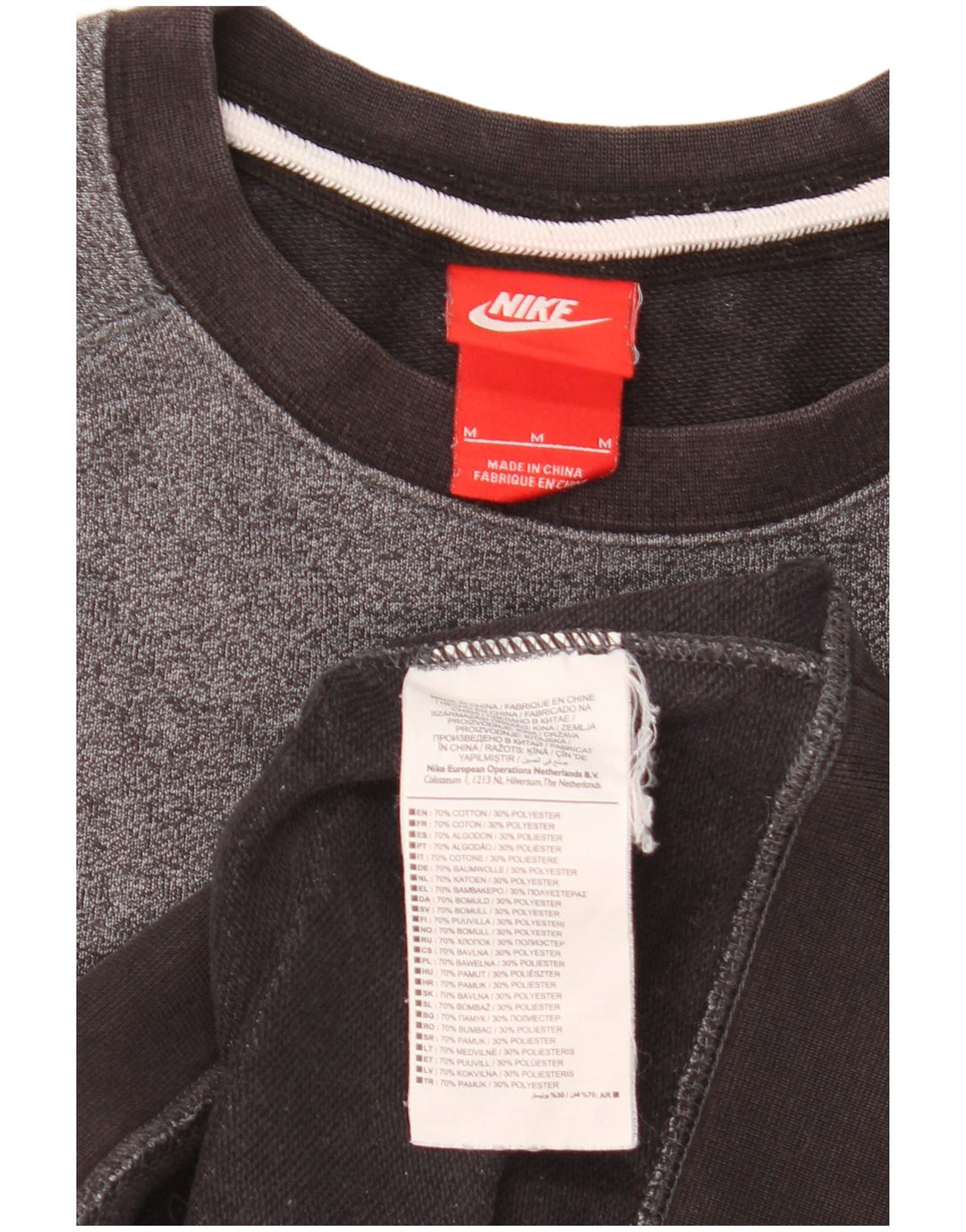 Nike Herre sweatshirt Jumper Medium Grey Bomuld