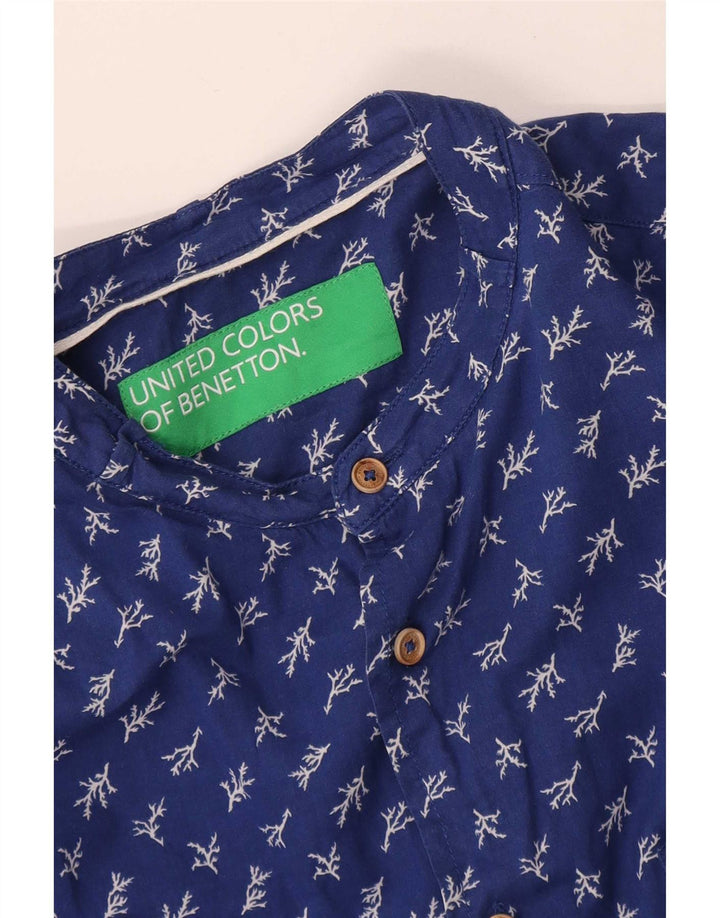 Benetton Herreskjorte XS Blue Floral