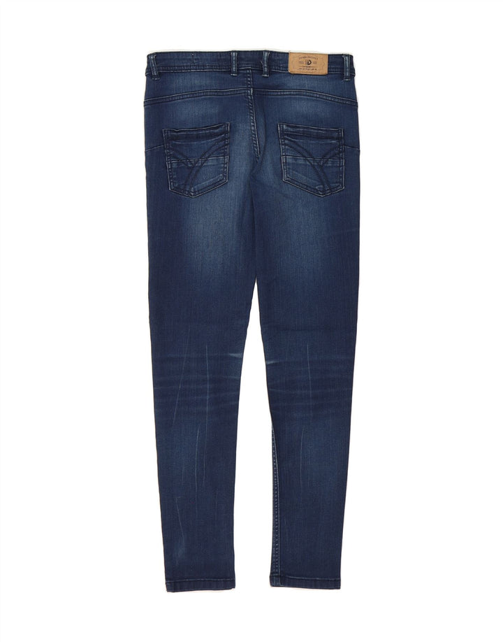 DACK'S Womens Slim Jeans IT 42 Medium W30 L28 Navy Blue Cotton Vintage Dack's and Second-Hand Dack's from Messina Hembry 
