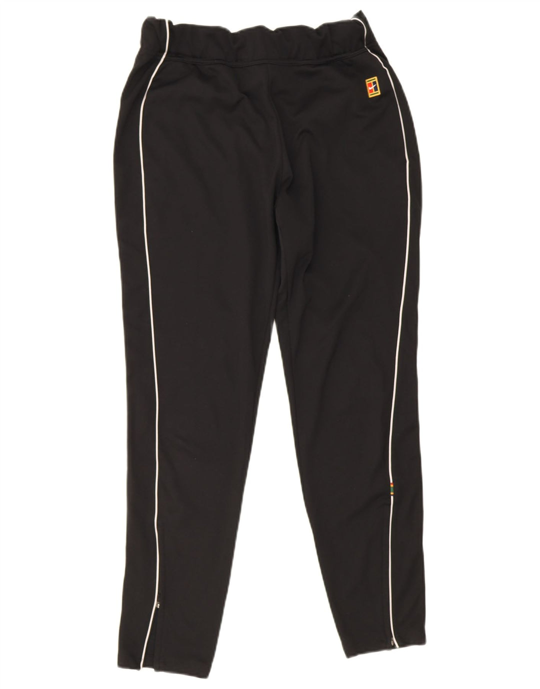 Nike Dame Dri Fit træningsdragt Bukser UK 12 Medium Sort Stribet