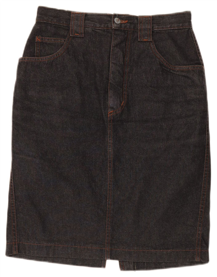 Krizia Dame Denim Nederdel W36 Stor Grå Bomuld