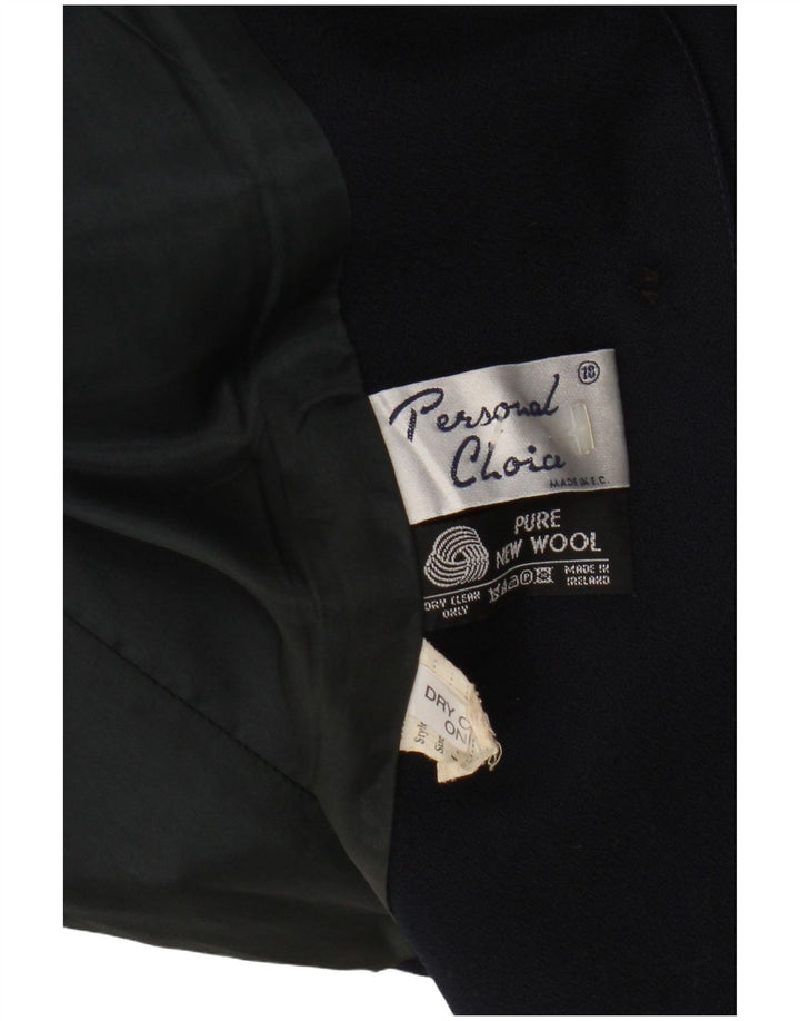 Personal Choice Dame 3-knaps blazerjakke UK 18 XL Marineblå Uld
