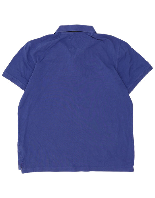Besætningstøj Herre poloshirt Stor blå bomuld