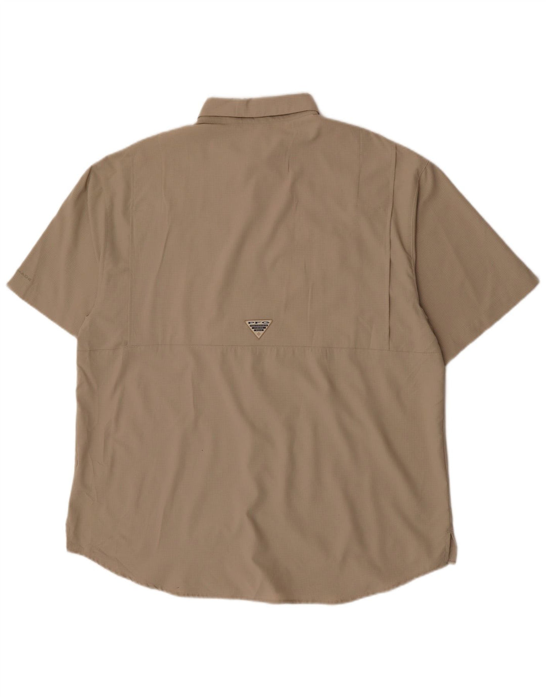 Columbia Kortærmet Herreskjorte XL Beige Polyester