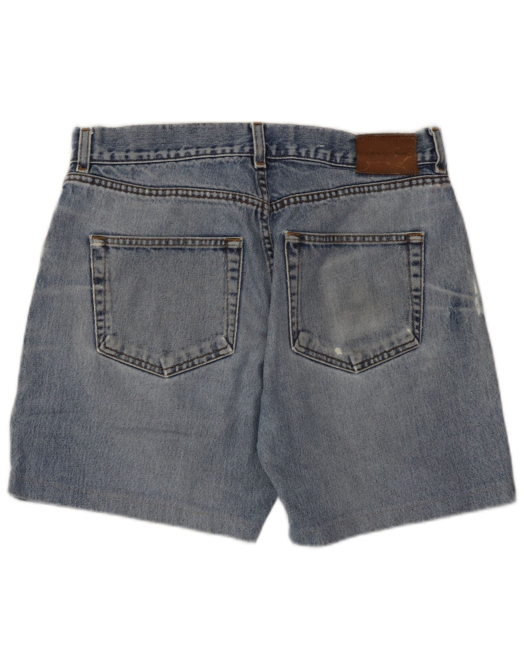 Calvin Klein Herre Denim Shorts W32 Medium Blue Bomuld