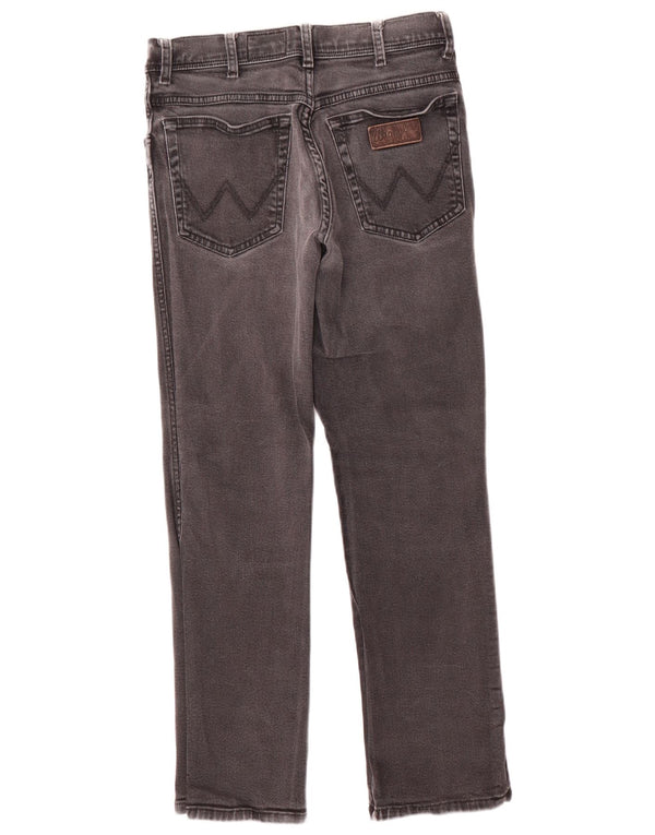 Wrangler Herre Texas Stretch Straight Jeans W32 L30 Grå Bomuld