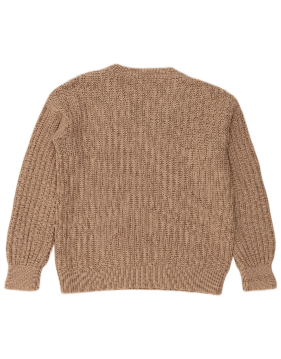 Marks & Spencer Dame Oversized V-hals sweater UK 10 Small Beige