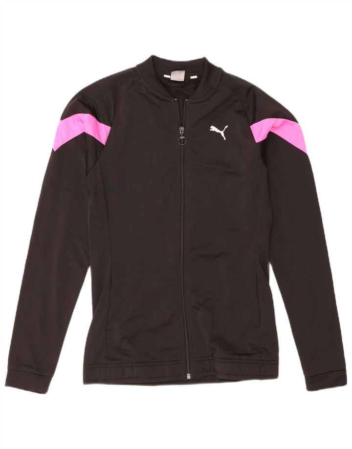 Puma træningsdragt topjakke til piger 15-16 år Sort Colourblock Polyester