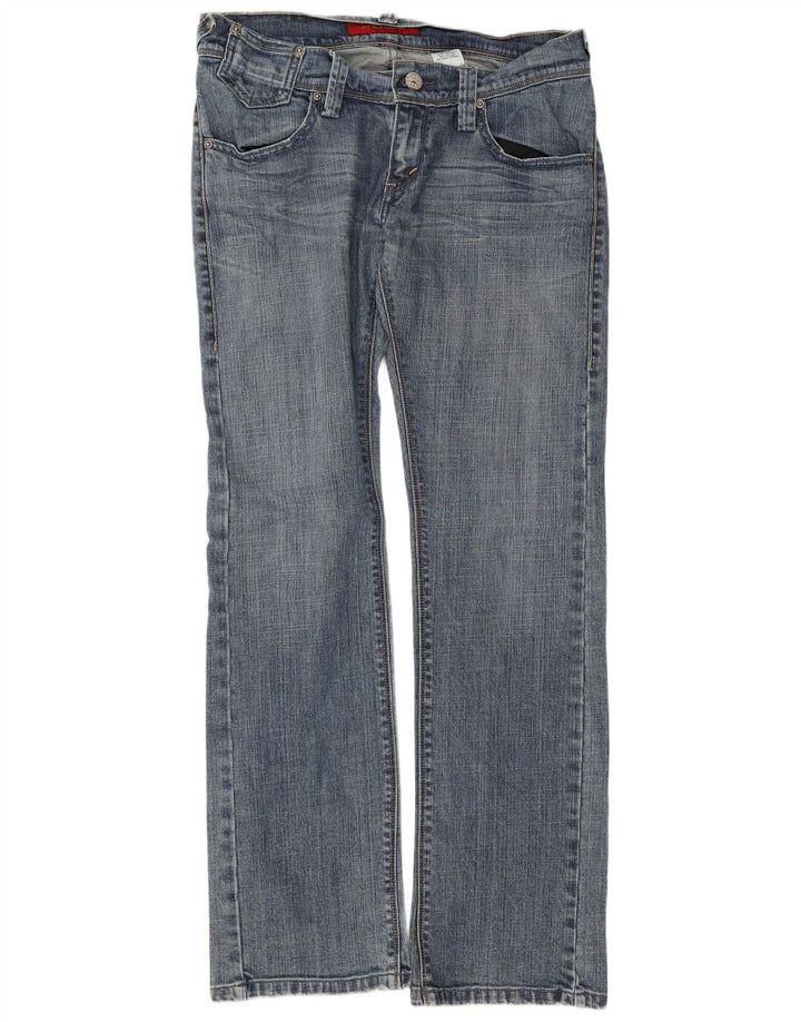 Levi's Dame 504 Straight Jeans W29 L32 Blå Bomuld