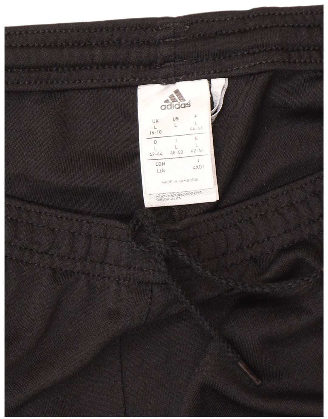 Adidas Womens Climalite træningsdragt bukser UK 16/18 Large Black Polyester