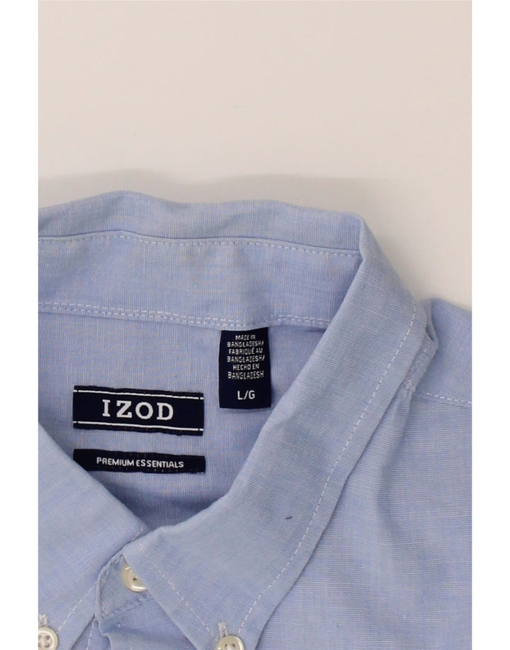 IZOD Mens Shirt Large Blue Cotton Vintage Izod and Second-Hand Izod from Messina Hembry 