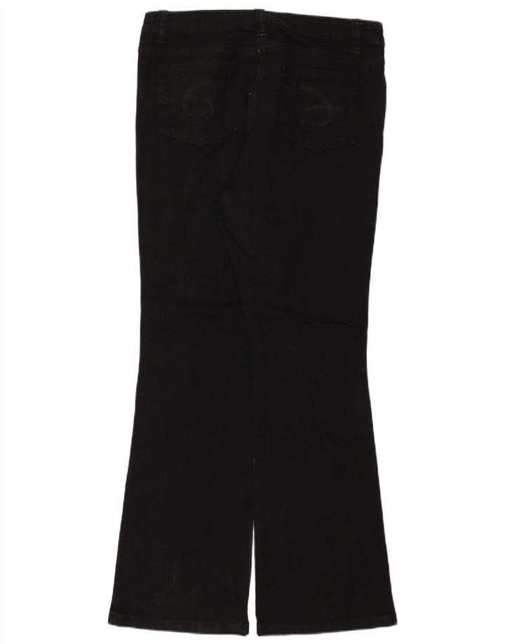 Marks & Spencer Womens Autograph Bootcut Jeans UK 14 Large W34 L33 Black