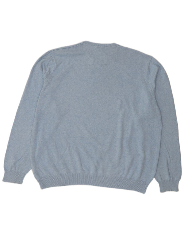 Marks & Spencer Herre Regular Fit Crew Neck sweater 3XL blå bomuld