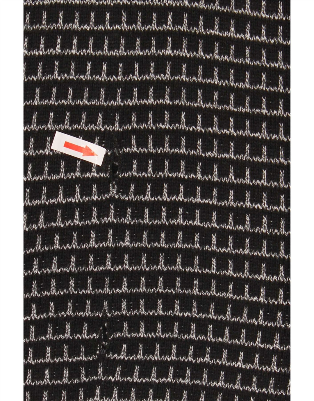 Settebello herre cardigan sweater XL sort ternet akryl