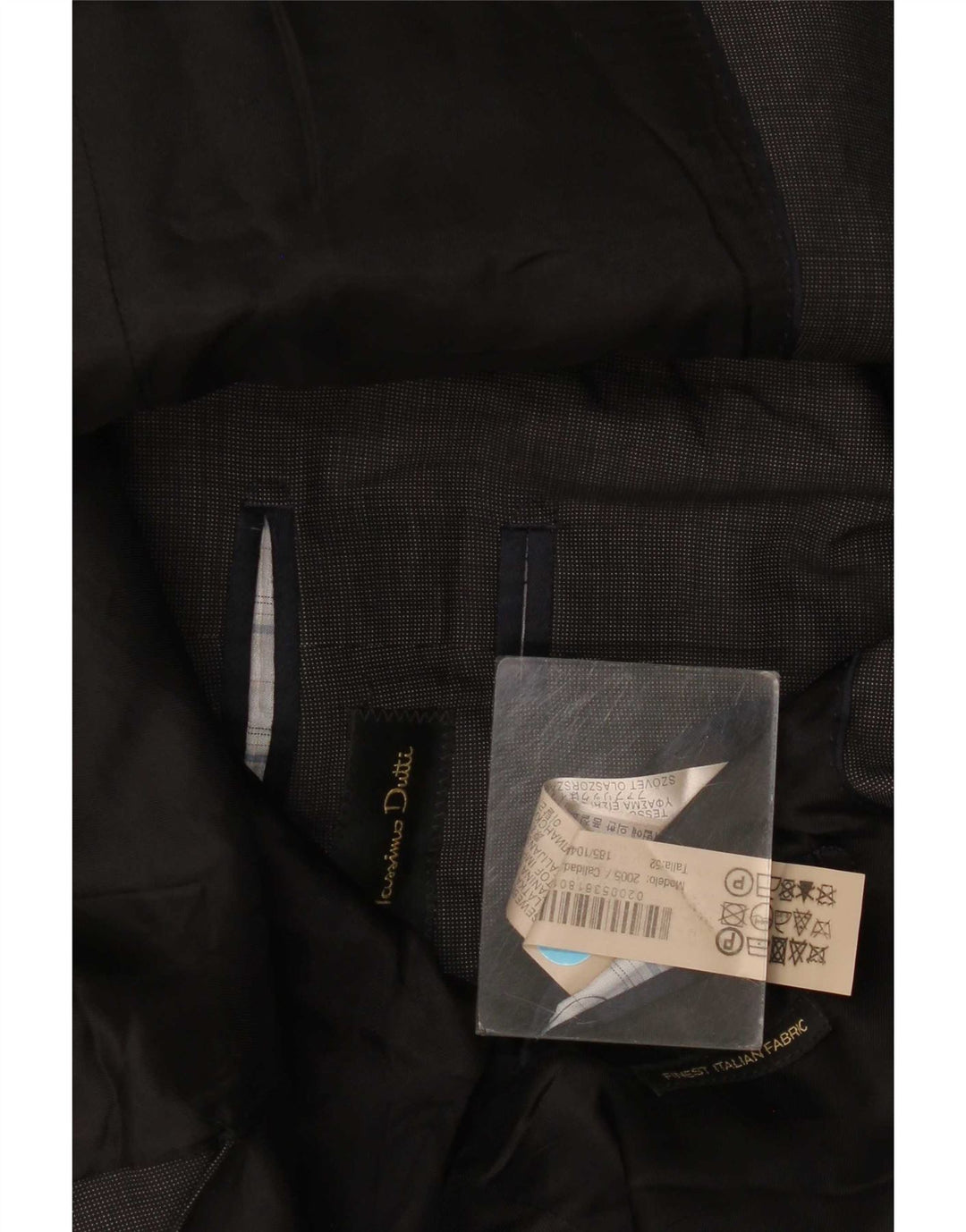 Massimo Dutti Herre 2-knaps blazerjakke EU 52 Stor Grå Uld