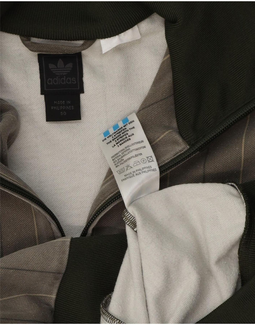 Adidas Træningsdragt til mænd Topjakke IT 50 Mellemgrå nålestribet bomuld