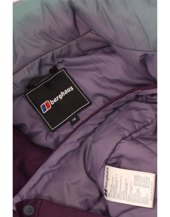Berghaus Dame Hætte Oversized Windbreaker Jacket UK 10 Small Purple