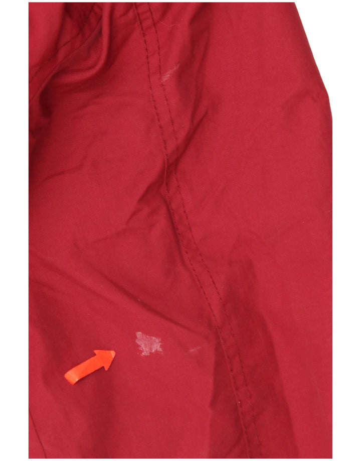 Fat Face Herre Hooded Windbreaker Jacket UK 36 Small Red Nylon