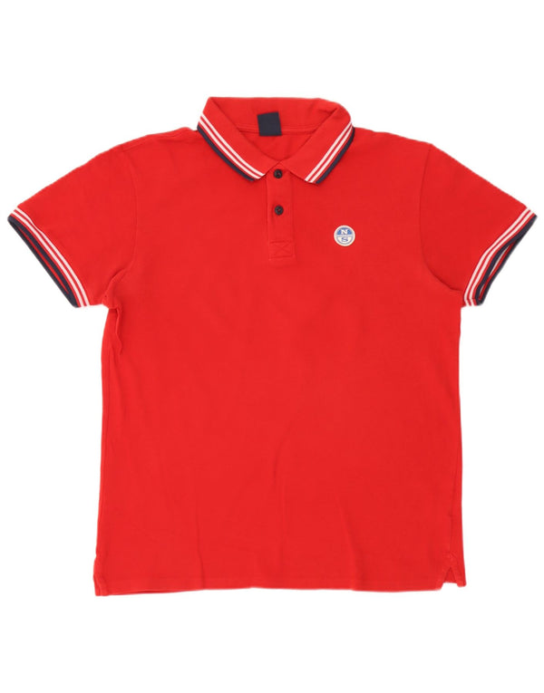 North Sails Herre poloshirt Stor rødstribet bomuld