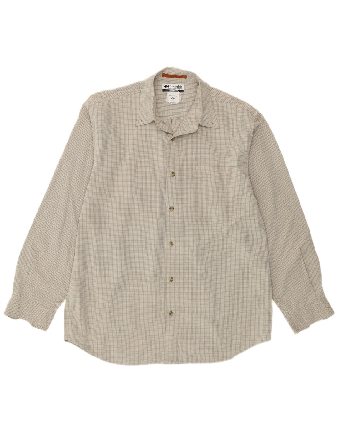 Columbia Herreskjorte Medium Grå Ternet Modal