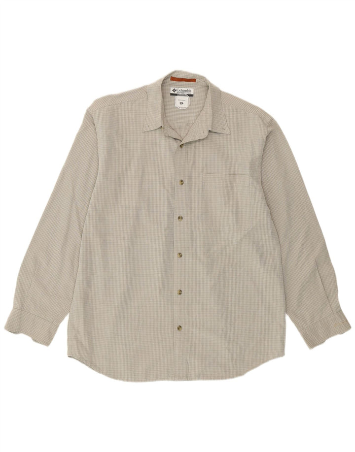 Columbia Herreskjorte Medium Grå Ternet Modal