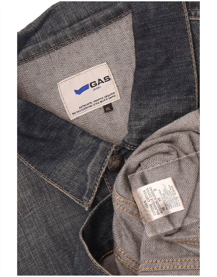 Gas Herre Denim Jacket UK 44 2XL Navy Blue Cotton