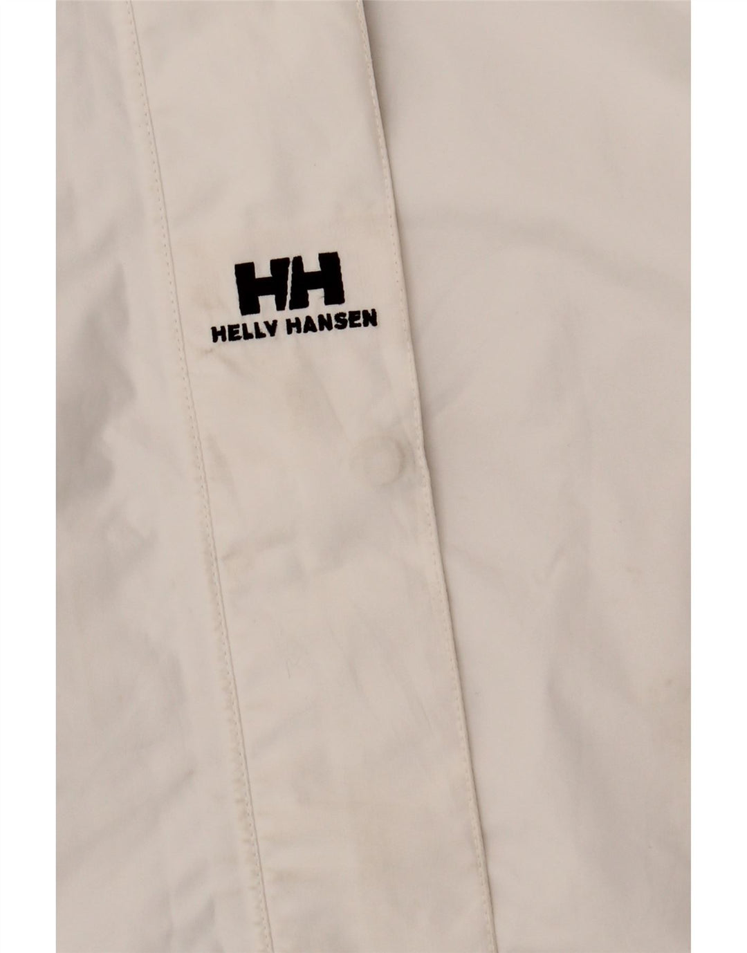 Helly Hansen Regnjakke med hætte til kvinder UK 16 Stor hvid polyester