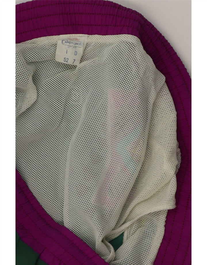 Campagnolo Badeshorts til mænd IT 52 Stor Grøn Patchwork Polyamid