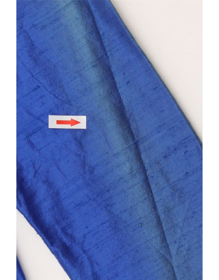 Vintage Dame Blazer Jacket UK 12 Medium Blue Silke