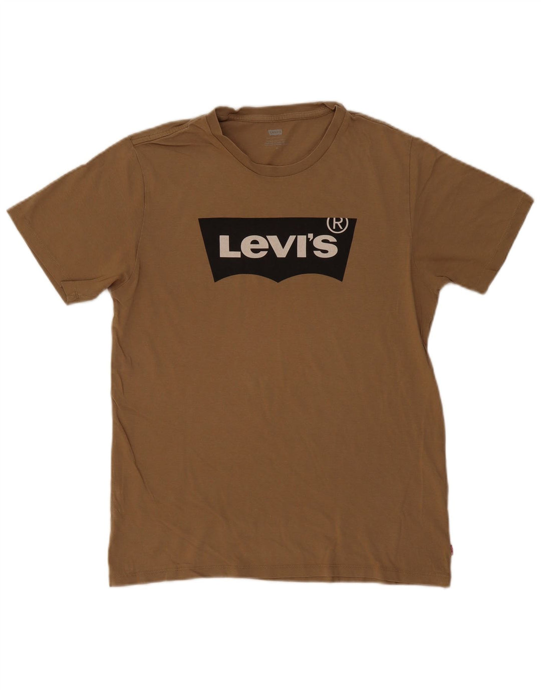 Levi's Herre grafisk T-shirt Top Medium Beige Bomuld