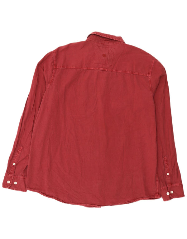Fat Face herreskjorte 2XL Bourgogne bomuld