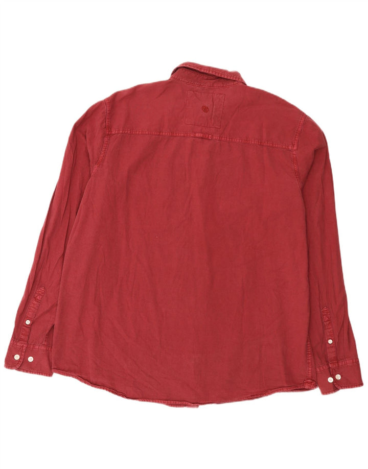 Fat Face herreskjorte 2XL Bourgogne bomuld
