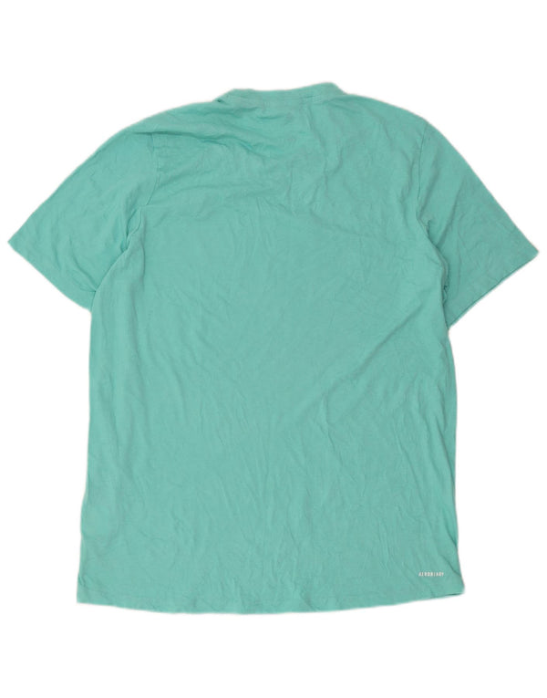 Adidas Herre Aeroready T-Shirt Top Stor Grøn Bomuld