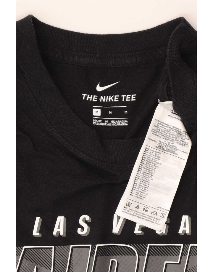 Nike Herre Las Vegas Raiders Grafisk Top Langærmet Medium Sort Bomuld