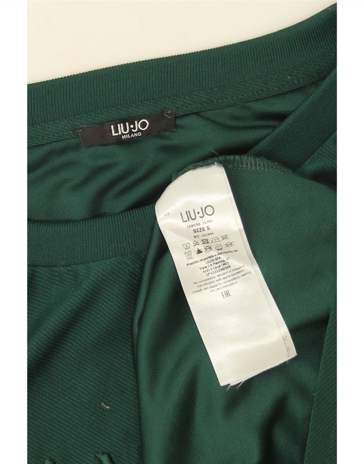 Liu Jo Dame Oversized Grafisk Sweatshirt Jumper UK 10 Lille Grøn