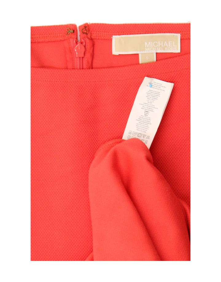 MICHAEL KORS Womens Off Shoulder Bodycon Dress UK 10 Small Red Vintage Michael Kors and Second-Hand Michael Kors from Messina Hembry 