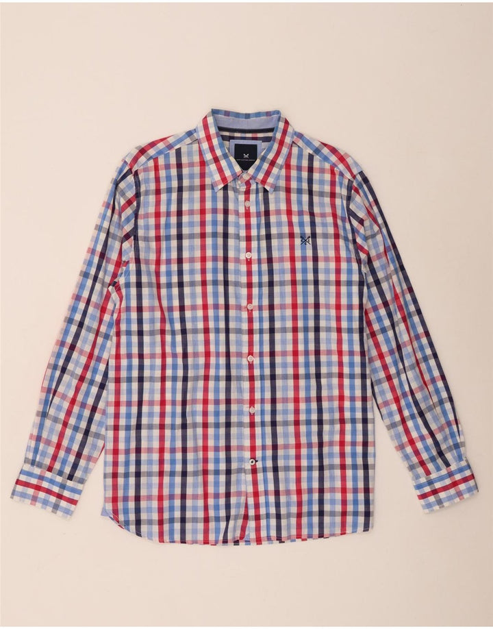 Crew Clothing Herre Classic Fit skjorte Stor flerfarvet Gingham Bomuld